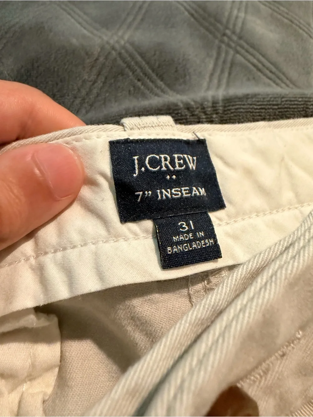 J Crew Khaki Shorts - 7”, 31 Waist
